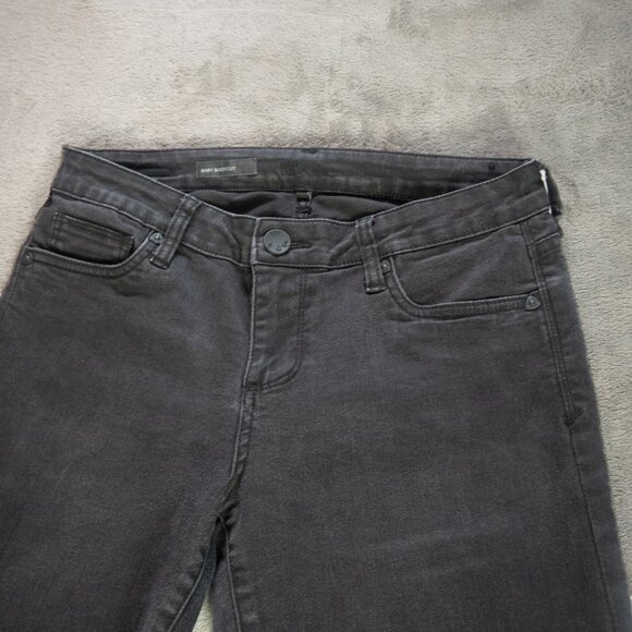 Kut from the Kloth Womens Baby Bootcut Jeans Size 8 Short Black Stretch Denim - Picture 4 of 13